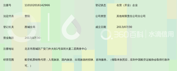 北京黄金假日旅行社广安门门市部